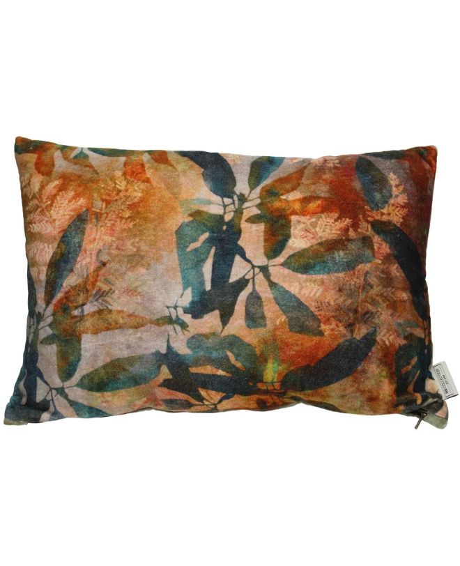 Μαξιλάρι Φύλλα Φυσικό Βελούδο 40x60cm