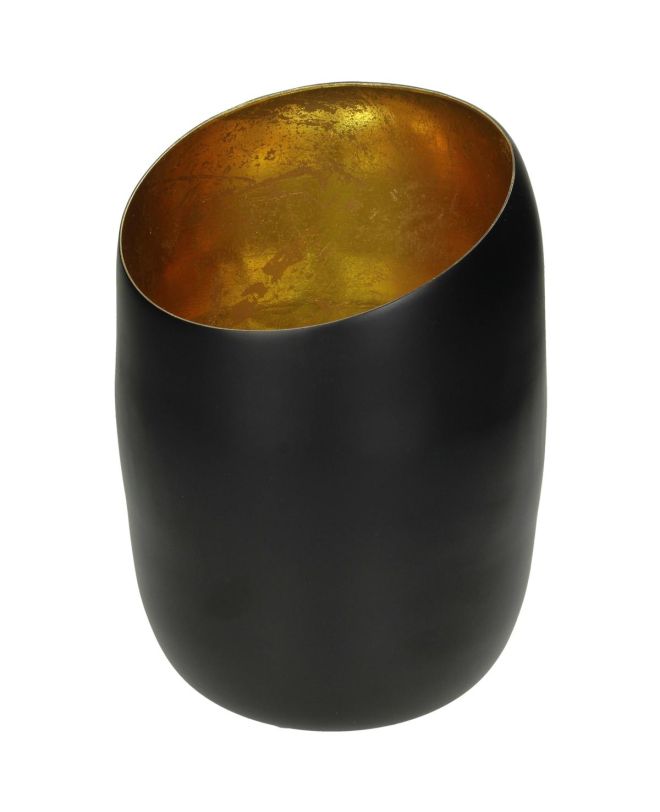 Κηροπήγιο ArteLibre Μαύρο Αλουμίνιο 13.5x13.5x20cm