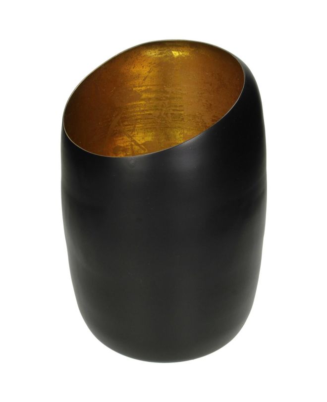 Κηροπήγιο ArteLibre Μαύρο Αλουμίνιο 17x17x27cm