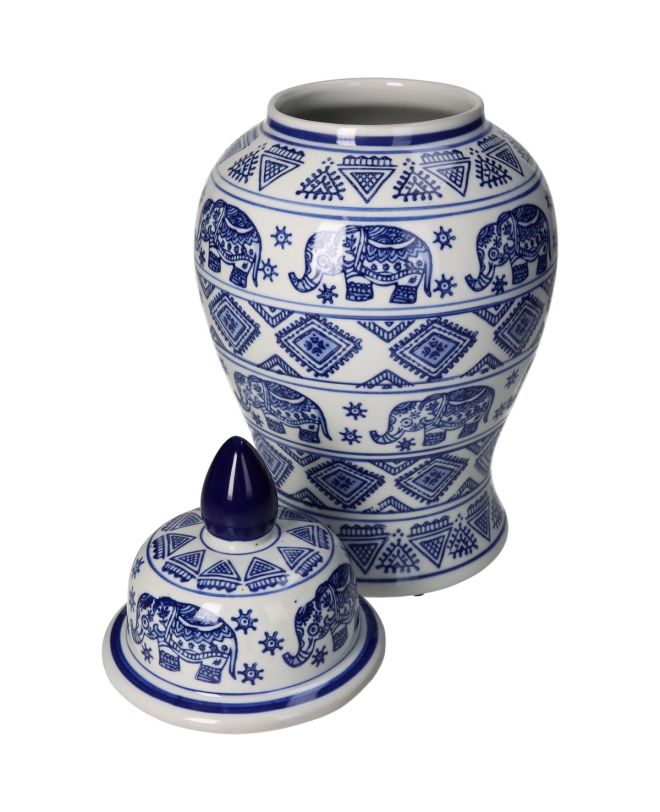 Βάζο Μπλε Πορσελάνη 18x18x36cm