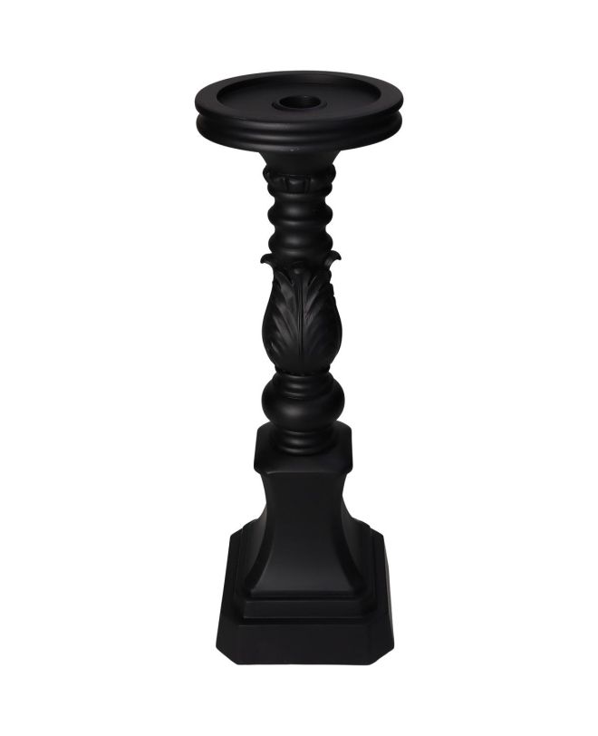 Κηροπήγιο ArteLibre Μαύρο Polyresin 11.7x11.7x35.9cm