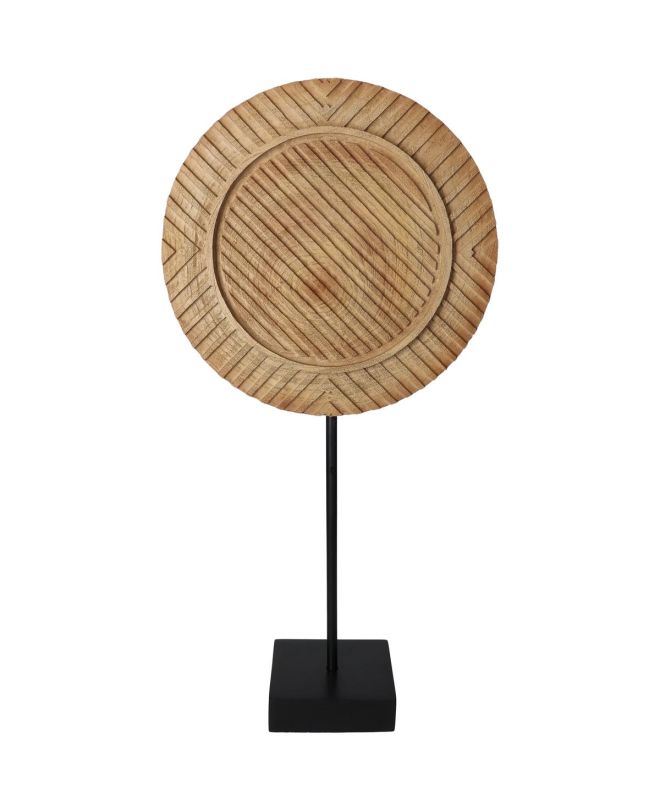 Διακοσμητικό Δίσκος Καφέ Polyresin 23x10x48cm