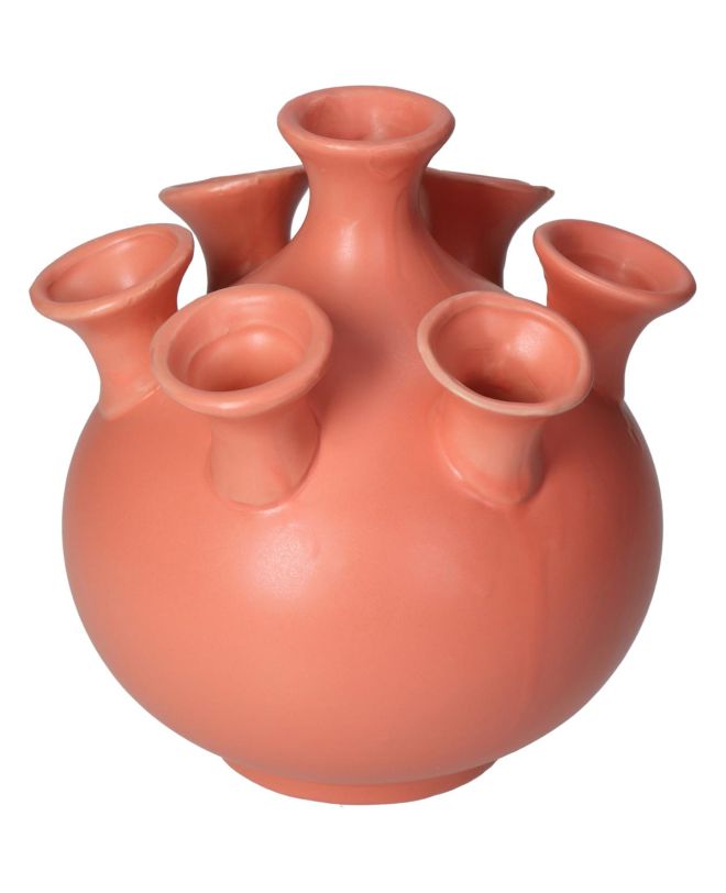 Βάζο Ροδακινί Κεραμικό 15.5x16.5x17.3cm