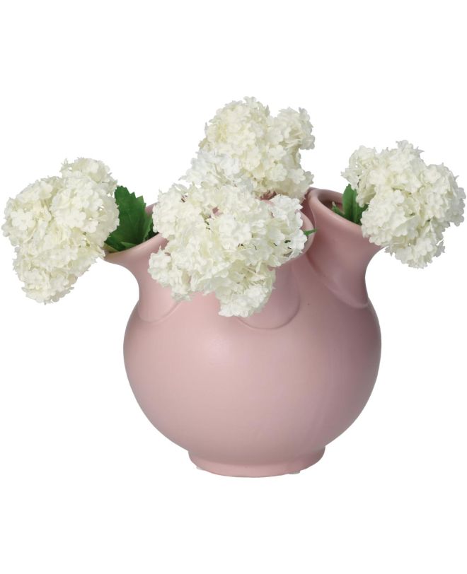 Βάζο Ροζ Κεραμικό 21.5x21.5x20cm