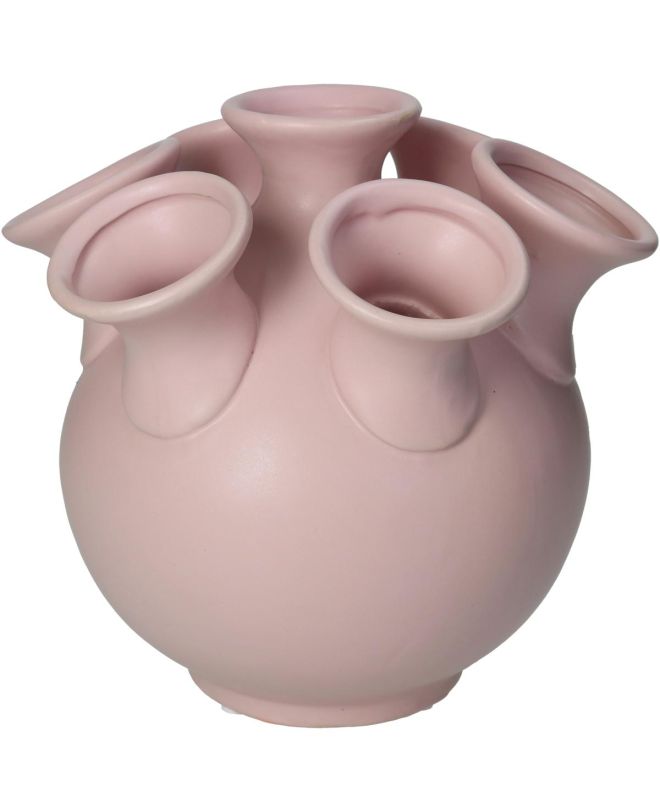 Βάζο Ροζ Κεραμικό 21.5x21.5x20cm