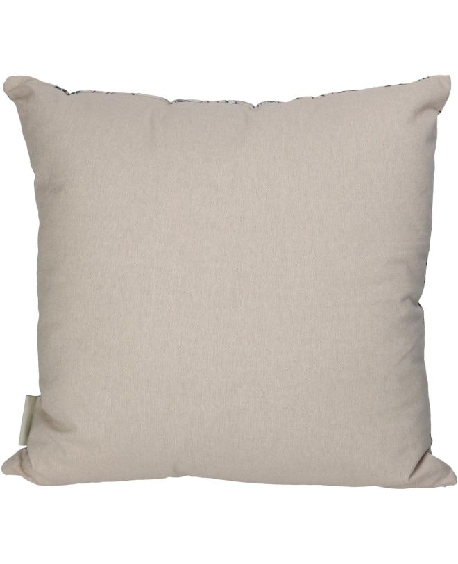 Μαξιλάρι Λουλούδια Μαύρο Βαμβακερό 45x45cm