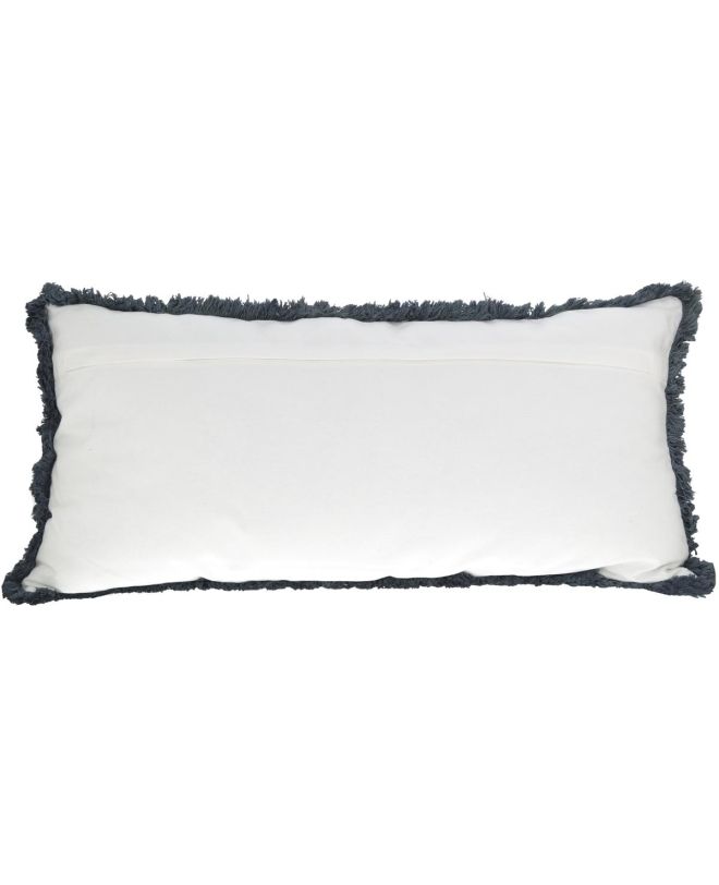 Μαξιλάρι Vintage Μαύρο Βαμβακερό 35x70cm