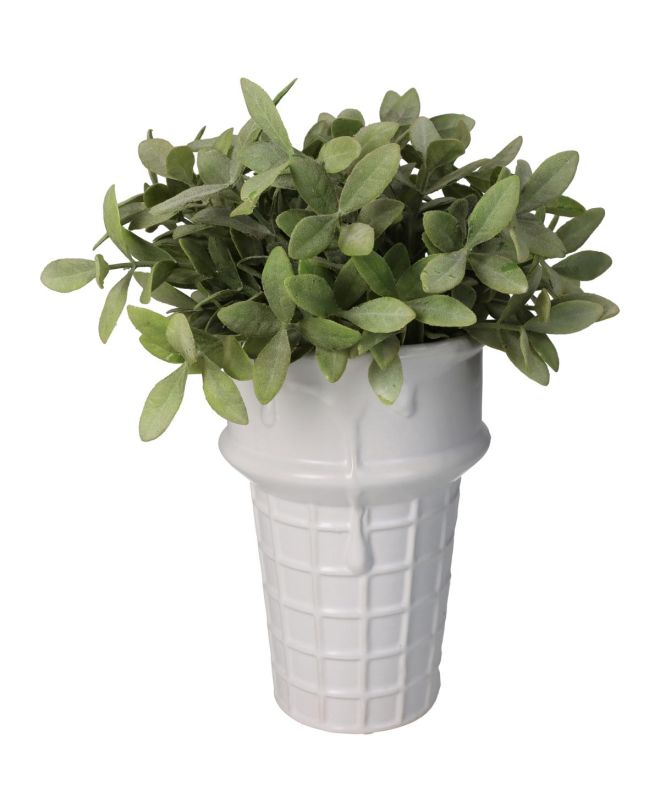 Κασπώ Κύπελο Παγωτού Λευκό Κεραμικό 13x13x19.3cm