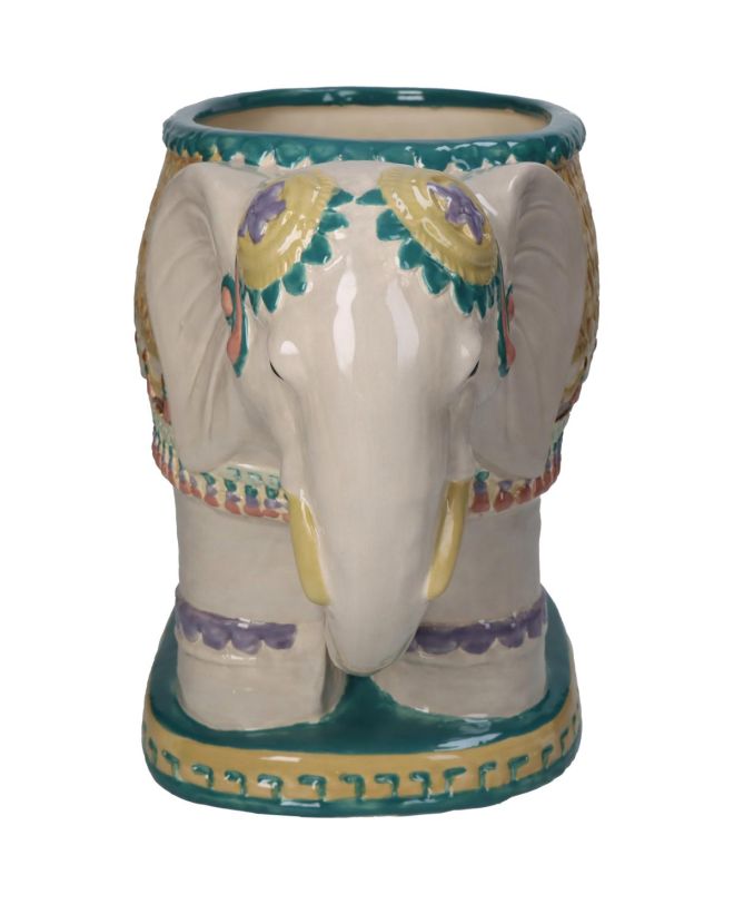 Κασπώ Ελέφαντας Πολύχρωμο Κεραμικό 34x19x25.5cm