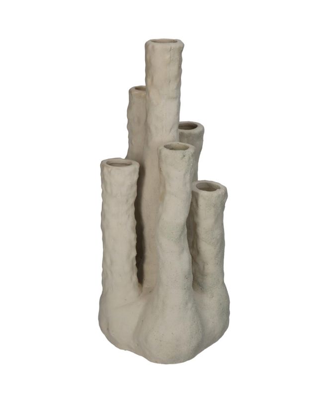 Βάζο Κοράλι Εκρού Κεραμικό 14x11.6x26cm