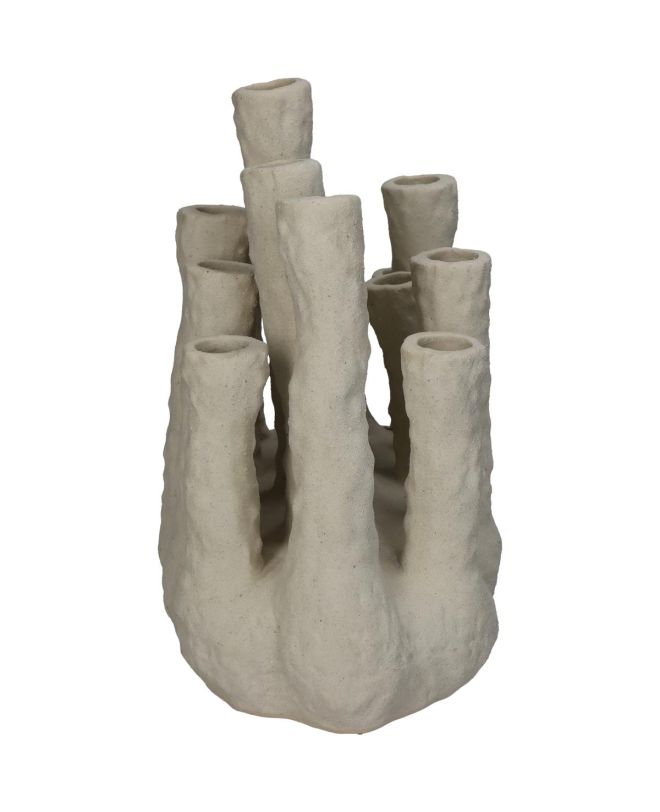 Βάζο Κοράλι Εκρού Κεραμικό 27x16x24cm