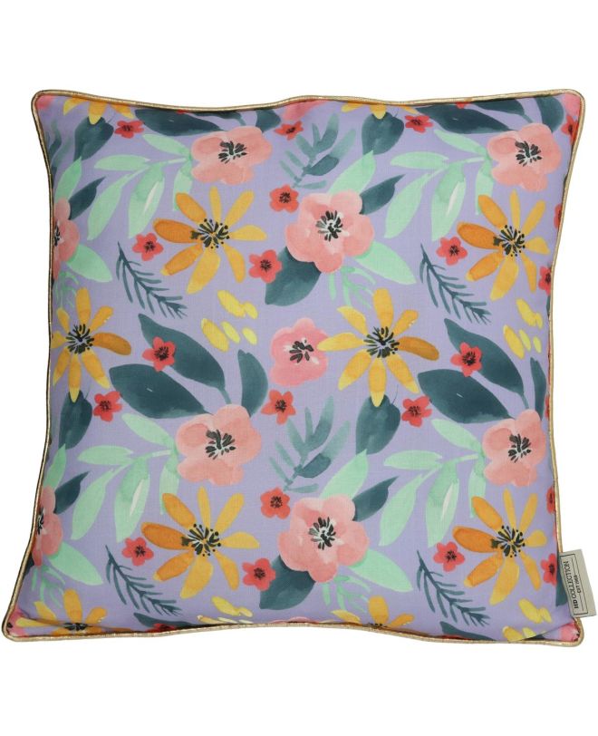 Μαξιλάρι Λουλούδι Λιλά Polyester 45x45cm