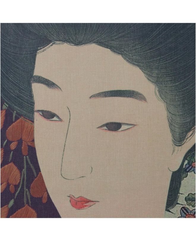 Διακοσμητικό Τοίχου Κρεμαστό Γκέισα Μπορντώ Polyester 105x136cm