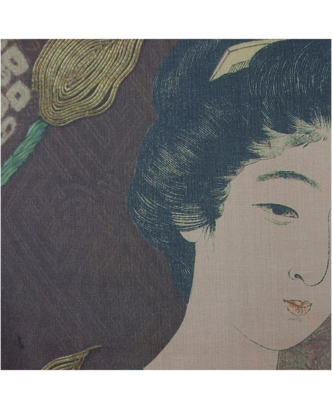 Διακοσμητικό Τοίχου Κρεμαστό Γκέισα Πράσινο Polyester 105x136cm