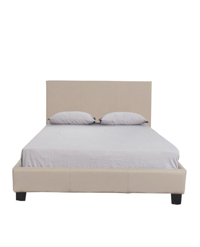 Κρεβάτι ArteLibre AZALEA Capuccino PU 213x128x88cm (Στρώμα 120x200cm)